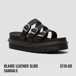 Dr. Martens - BLAIRE LEATHER SLIDE SANDALS